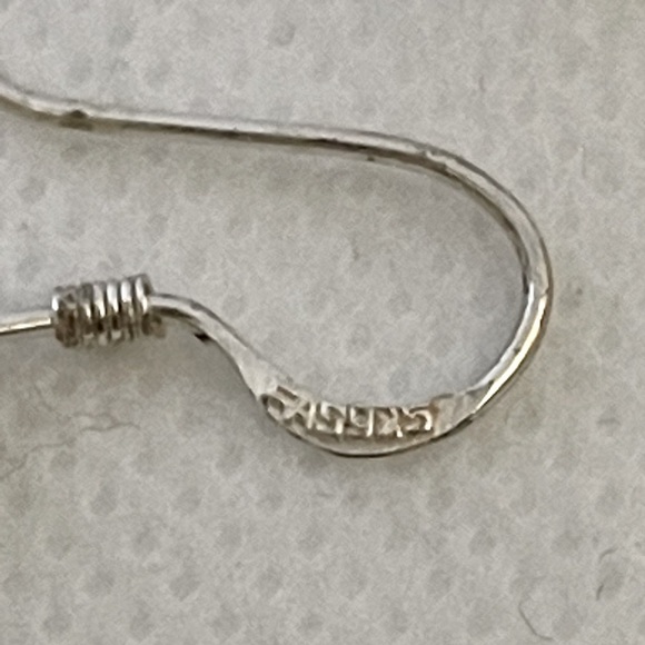 Sterling Silver Teardrop Chandelier Earrings - NWT - Picture 4 of 4